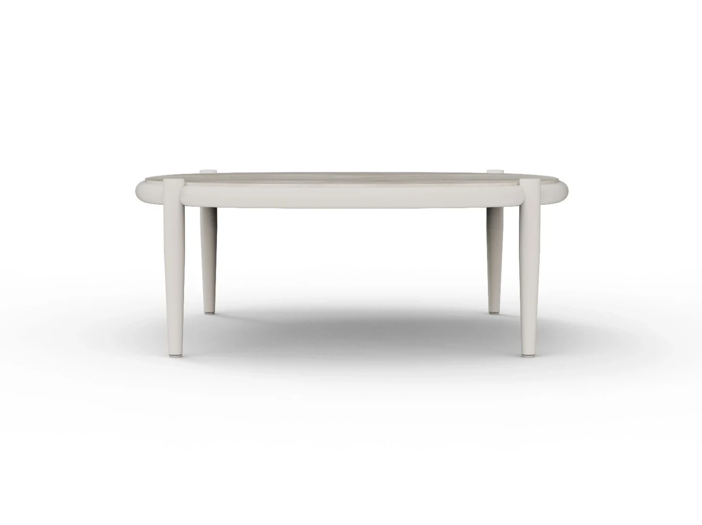 Clover Mesa Centro Cuadrada White Wash