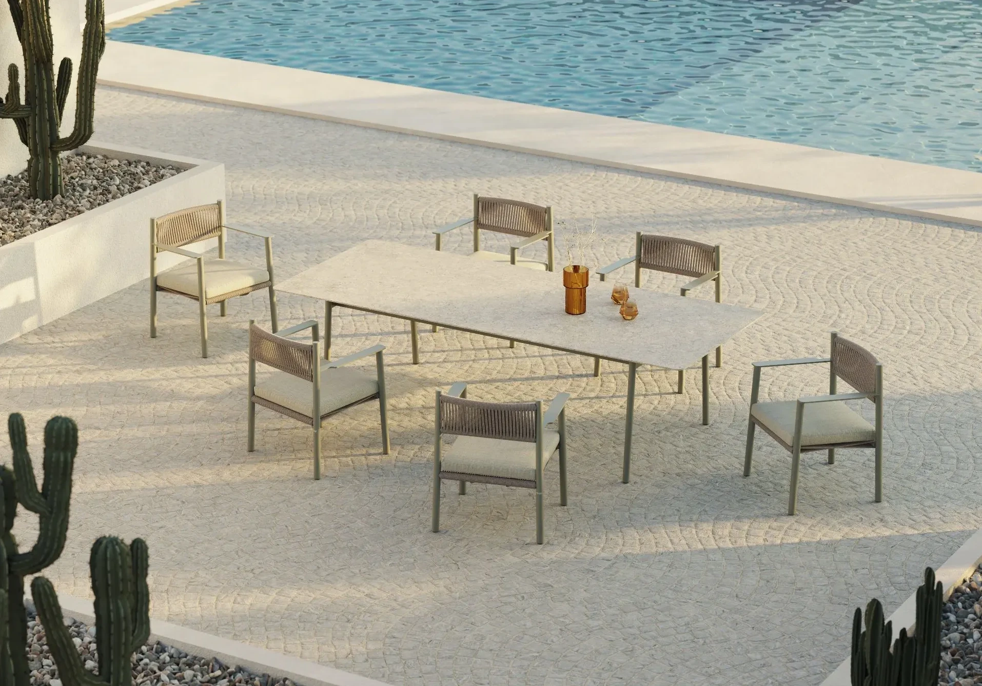 Nara Mesa Comedor Light Green